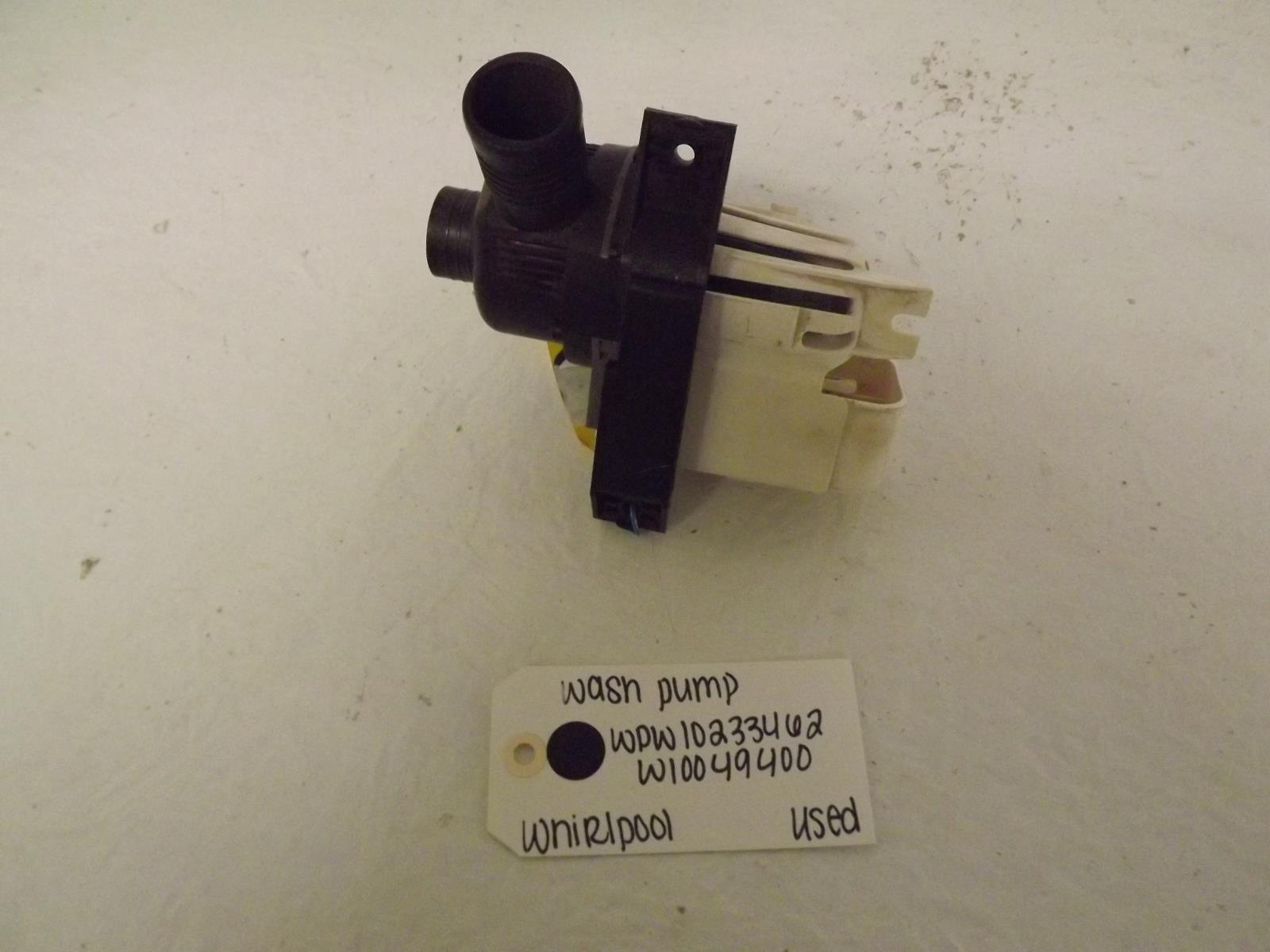 Whirlpool Washer WPW10233462 W10049400 Wash Pump Used Whirlpool Washer WPW10233462 W10049400 Wash Pump Used